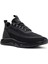 Zero Erkek Siyah Kalın Tabanlı Bağcıklı Kumaş Sneaker 25WFD69106F 6