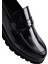 Erkek Siyah Deri Klasik Loafer 25WFD704722 9