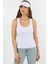 Kadın Cotton Premium Doku Beyaz Pamuklu Basic Fitilli Atlet 7
