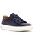 Erkek Lacivert Bağcıklı Deri Sneaker 25SFD693018 6