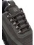 Zero Erkek Gri Kalın Tabanlı Bağcıklı Kumaş Sneaker 25WFD69106F 9