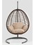Kahverengi Rattan Örgü Fındık Model Hamak Bahçe Salıncağı Balkon, Teras, Bahçe Mobilyası 2