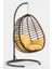 Kahverengi Rattan Örgü Fındık Model Hamak Bahçe Salıncağı Balkon, Teras, Bahçe Mobilyası 1
