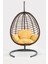 Kahverengi Rattan Örgü Fındık Model Hamak Bahçe Salıncağı Balkon, Teras, Bahçe Mobilyası 2