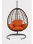 Kahverengi Rattan Örgü Fındık Model Hamak Bahçe Salıncağı Balkon, Teras, Bahçe Mobilyası 2