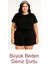Siyah Büyük Beden Kadın Deniz Şortu Büyük Beden Şort (2xl-7xl) 3