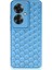 Oppo Reno 11F Kılıf Petek Silikon Kapak - Mavi 1