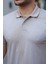 Erkek Yakalı Kagi Kumaş Kısa Kollu T-Shirt 3
