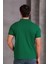 Erkek Slim Fit Pamuklu Yumuşak Doku Nefes Alan Kumaş Yakalı Tişört 4