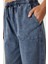Soluk Efektli Geniş Paça Denim Palazzo Pantolon 5