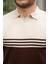 Erkek Yakalı Parça Renk Kısa Kollu T-Shirt 3