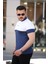 Erkek Yakalı Çift Renk Kısa Kollu T-Shirt 2