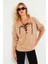 Kadın Camel Kuşgözlü Sweatshirt TF04 1