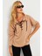 Kadın Camel Kuşgözlü Sweatshirt TF04 4