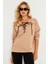 Kadın Camel Kuşgözlü Sweatshirt TF04 5