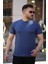 Erkek Ağaç Kabuğu Desenli Kısa Kollu T-Shirt 1