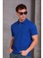 Erkek Slim Fit Pamuklu Yumuşak Doku Nefes Alan Kumaş Yakalı Tişört 1