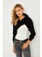 Kadın Siyah Kapüşonlu Crop Sweatshirt TF03 2