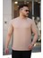 Erkek Ağaç Kabuğu Desenli Kısa Kollu T-Shirt 1