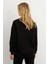 Kadın Siyah-Camel Bloklu Sweatshirt MST098 4