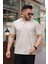 Erkek Yakalı Mini Jakarlı Kısa Kollu T-Shirt 1