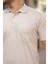 Erkek Yakalı Mini Jakarlı Kısa Kollu T-Shirt 3