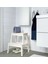 2 Katlı Basamaklı Tabure Yükseklik: 50 cm Ikea Ahşap Basamak Banyo Mutfak Basamağı Beyaz Renk 3