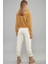 Kadın Camel Önü Fermuarlı Crop Peluş Sweatshirt DA85 5