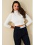 Kadın Ekru Balıkçı Crop Sweatshirt DY1469 2