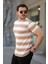 Erkek Çift Renk Pamuklu Örme Kumaş Kısa Kollu T-Shirt 2