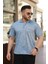 Erkek Yakalı Jakar Baskılı Kısa Kollu T-Shirt 1