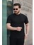 Erkek Kısa Kollu Örgü Kumaş Bisiklet Yaka T-Shirt 2