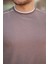Erkek Omuzlar Çizgi Detaylı Kısa Kollu T-Shirt 3