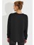 Kadın Siyah Bağlamalı Sweatshirt Yİ2493 2