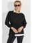 Kadın Siyah Bağlamalı Sweatshirt Yİ2493 4