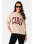 Kadın Vanilya Baskılı Sweatshirt MPP6429 2