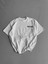 Baskılı Oversize Bisiklet Yaka T-Shirt - Beyaz 2