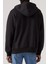 Kapüşon Yaka Siyah Erkek Relaxed Sweatshirt Fermuarlı Hırka - A9265-0000 3