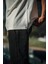 Unisex Yandan Fermuarlı Parçalı T-Shirt - Beyaz 3