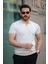 Erkek Kısa Kollu Çizgi Desenli Örme Kumaş Tshirt 2