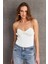 Kadın Ekru İp Askılı Çıtçıtlı Body SH20208 2