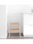 2 Katlı Basamaklı Tabure Yükseklik: 50 cm Ikea Ahşap Basamak Banyo Mutfak Basamağı Bej Renk 3
