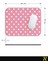 Pembe Beyaz Puantiye Desenli Ergonomik Mouse Pad - 23 cm x 19 cm - Kaydırmaz Taban Ev ve Ofis Kullanımı Için Ideal Fare Altlığı Mousepad 6