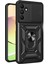 Samsung Galaxy M15 Kılıf Pars Lens Yüzüklü Silikon - Siyah 1