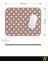 Kahverengi Beyaz Puantiye Desenli Ergonomik Mouse Pad - 23 cm x 19 cm - Kaydırmaz Taban Ev ve Ofis Kullanımı Için Ideal Fare Altlığı Mousepad 6