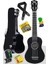 UKX-233BKT Siyah Concert Ukulele (Tuner Tel Askı Çanta Metod Pena) 1