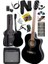 XC-300XBK-AMP Profesyonel Amfi̇li̇ Siyah Elektro Akustik Gitar (Amfi Gigbag Çanta Tuner Capo 1