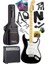 RPH-40WB-30AMP Siyah Beyaz 30W Amfili Elektro Gitar Seti Hsh Manyetik Maple Klavye Üst Kalite 1