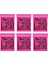 Ernie Ball Super Slinky Nickel Wound Electric Guitar Strings 6 Pack - 9-42 Gauge 1