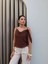 Romantik Çiçek Tokalı Askılı Bluz 1